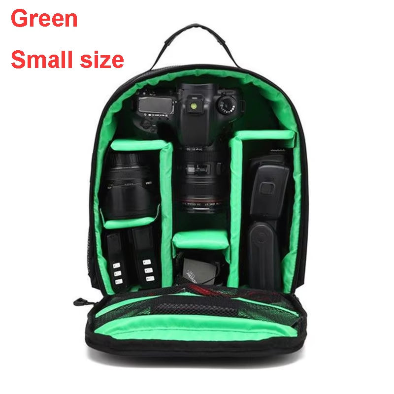 Waterproof DSLR Backpack Video Digital DSLR Camera Bag Multi-Functional Outdoor Camera Photo Bag Case for Nikon Canon DSLR Lens